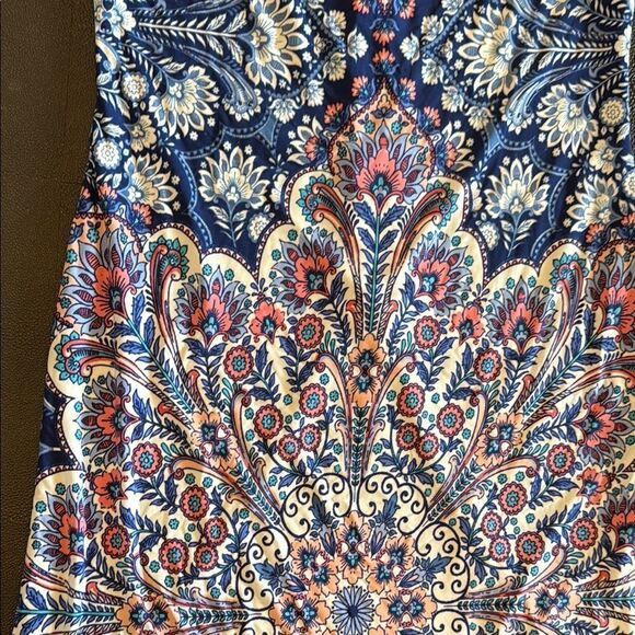 Eliza J Elegant Blue and Pink Paisley Dress size 6 - Picture 8 of 8